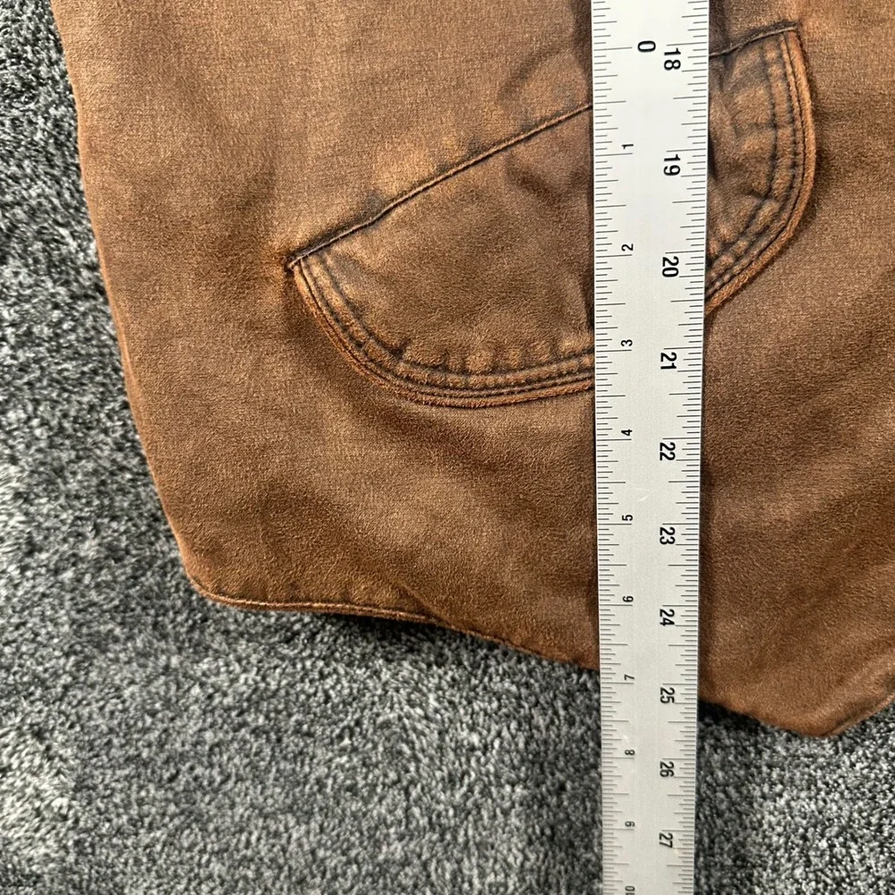 Outback Trading Company Montana Vest Mens Large Brown Western Fleece Lined